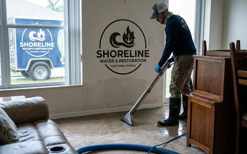 Residential water extraction in a Cape Coral home