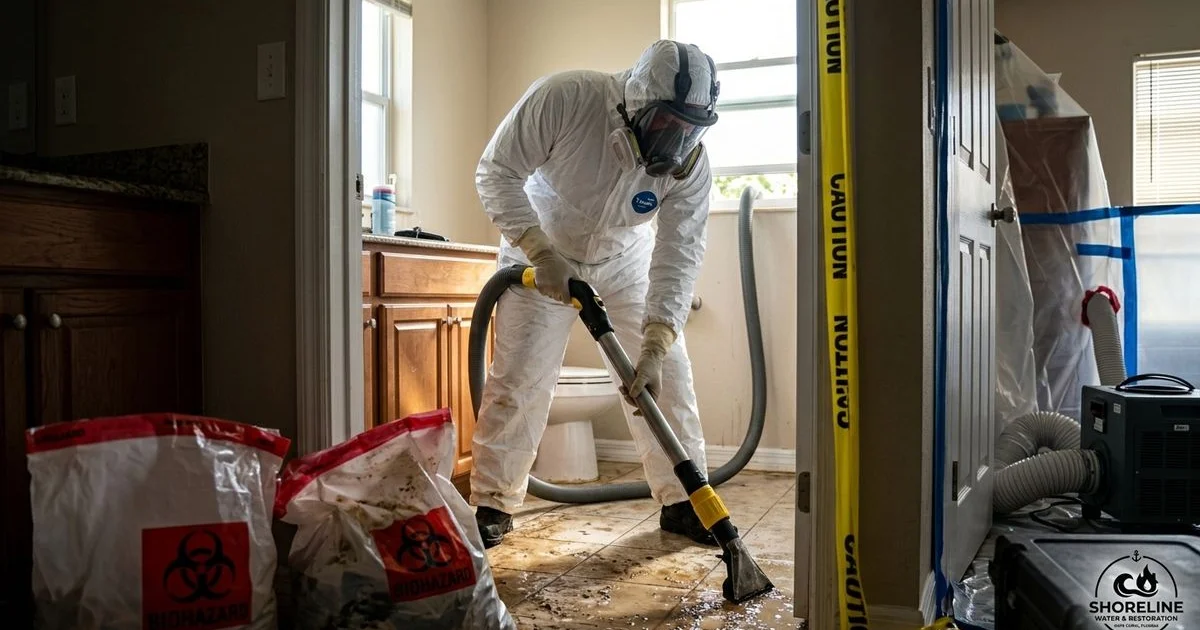 Sewage Backup Cleanup